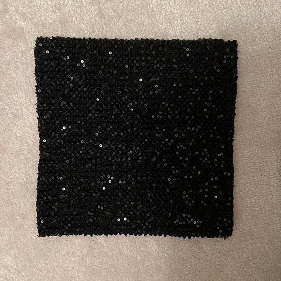 Bandeau sparkly sequin tube top/ skirt size M - Picture 1 of 5